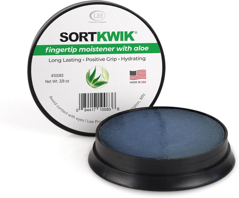 Sortkwik LEE 10083 Fingertip Moistener with Aloe – Non-Toxic, Odorless Grip Enhancer for Paper Sorting and Money Counting – 3/8 oz, Clear (Pack of 3) - Image 2